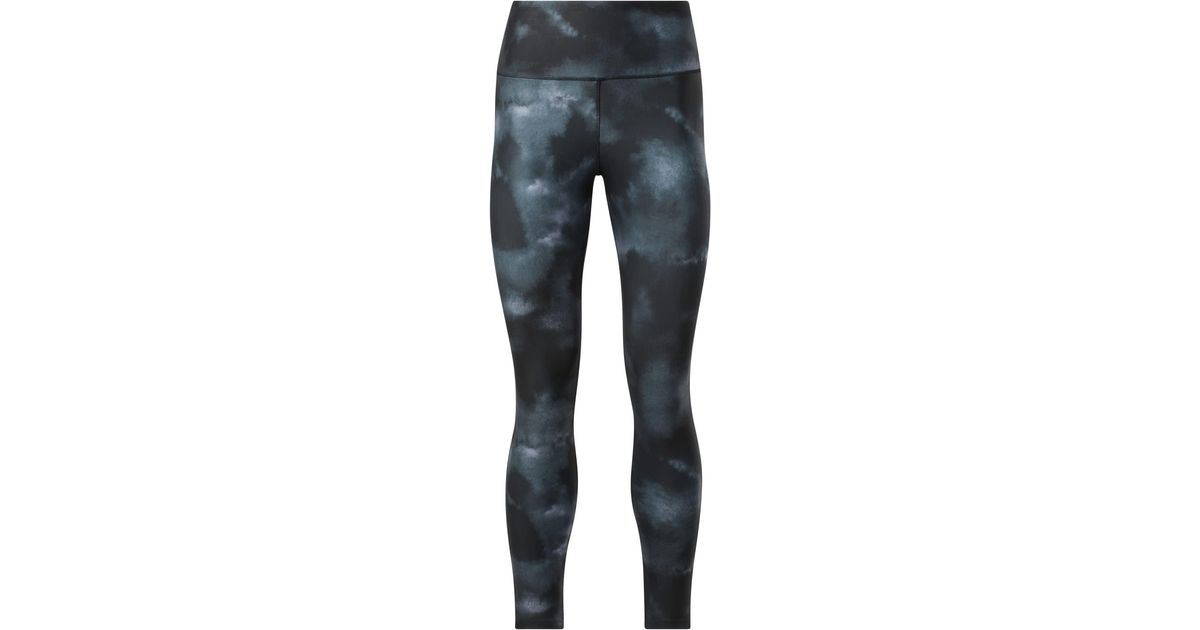 Reebok Id Training All-over-print Tights Leggings in Blue | Lyst