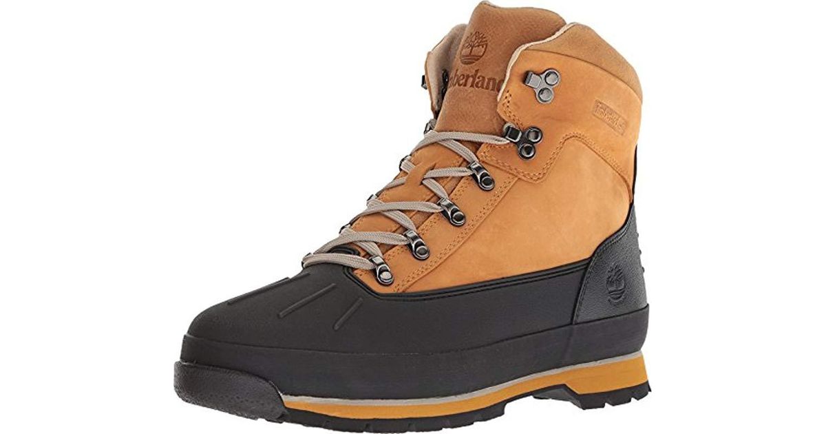 mens timberland euro hiker edge shell toe boot wheat