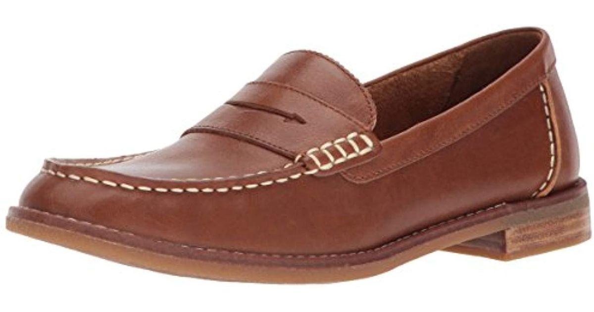 Sperry Top-Sider Leather Seaport Penny Loafers in Tan (Brown) - Save 40