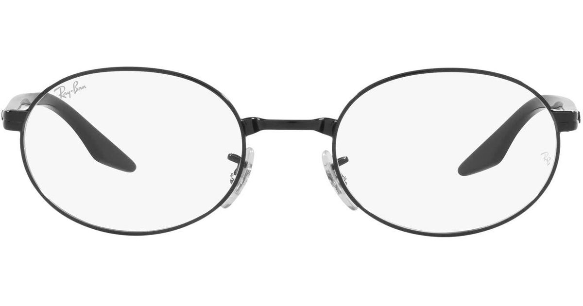 RayBan Rx6481v Oval Prescription Eyewear Frames in Black Lyst