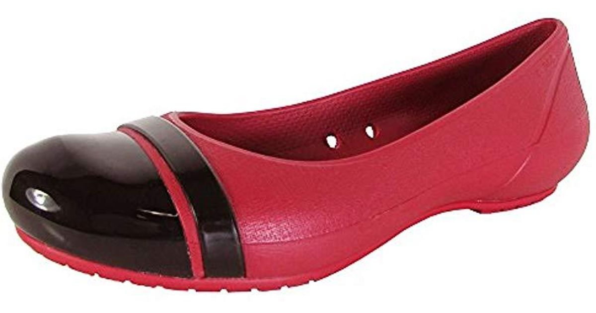 crocs cap toe flat