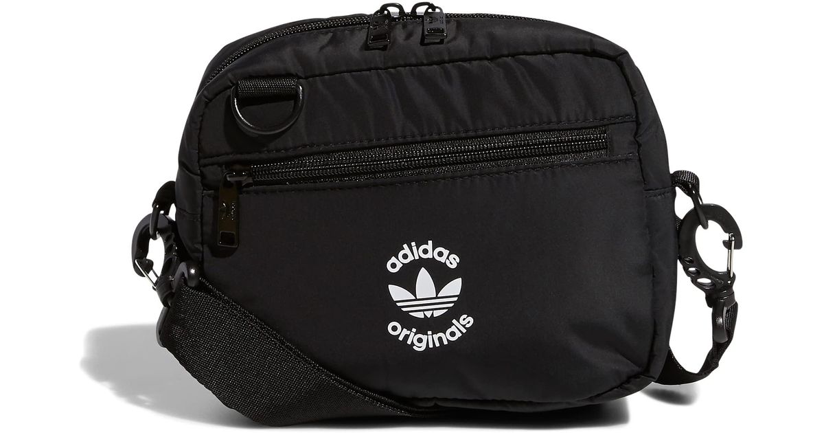 adidas Originals Originals Puffer And Pouch Crossbody Bag in Black ...