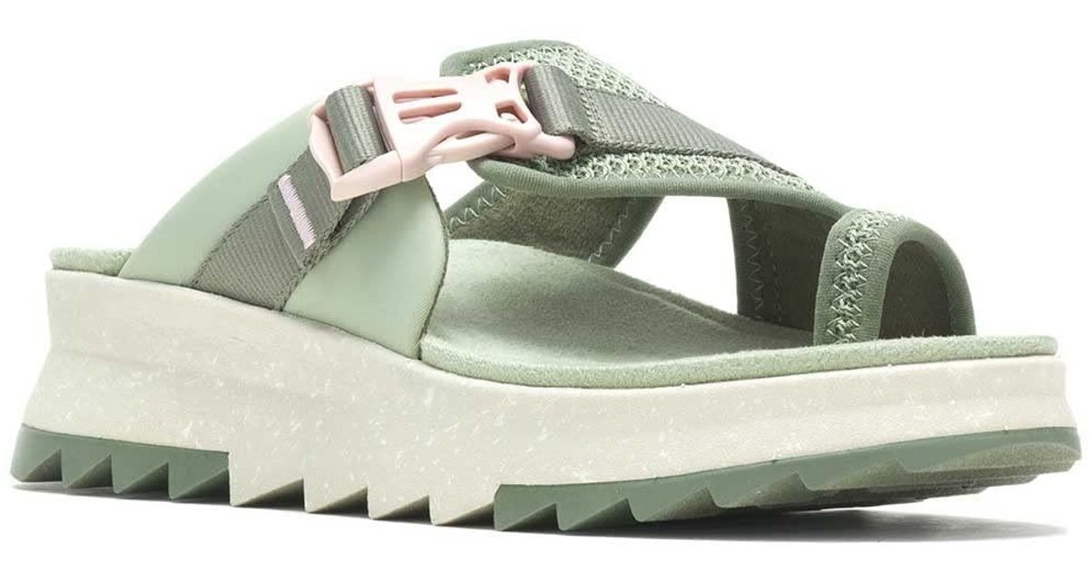Merrell Rubber Alpine Cush Wrap Wedge Sandal - Lyst