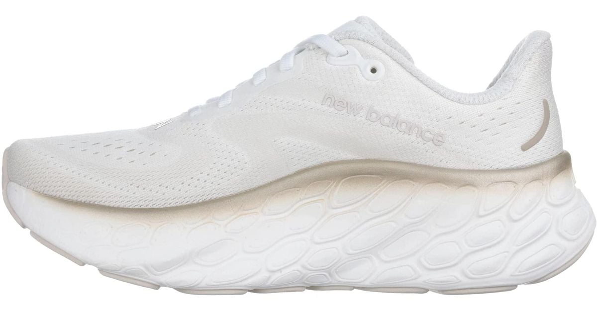 New Balance Fresh Foam X More V4 Running Shoe in White | Lyst