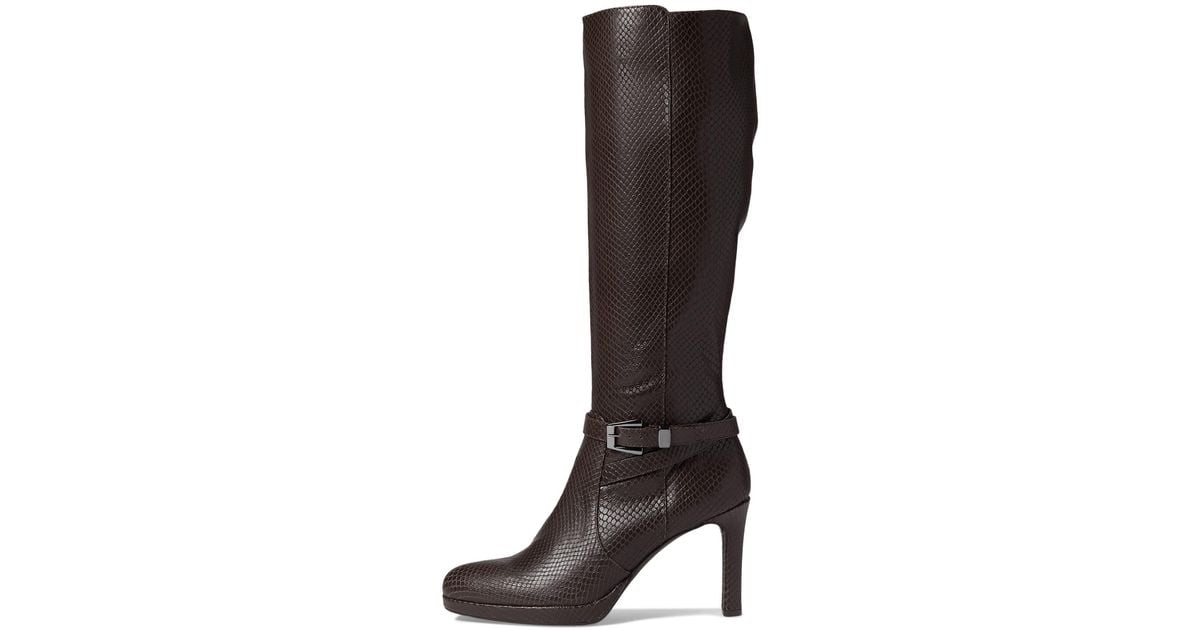 Naturalizer Taelynn Knee High Boot in Brown Lyst