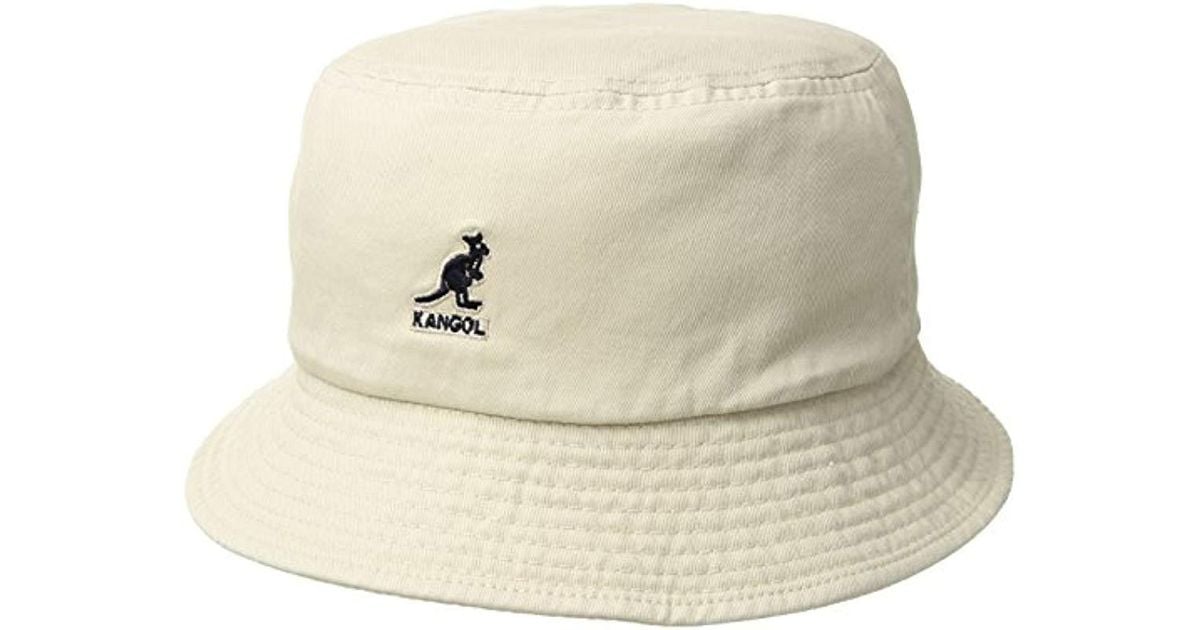 Kangol Canvas , Washed Bucket Hat in Khaki (Natural) for Men Lyst
