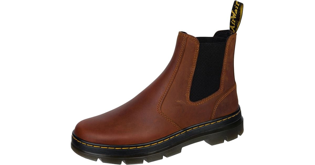 Dr. Martens Embury Leather Chelsea Boot in Brown Lyst