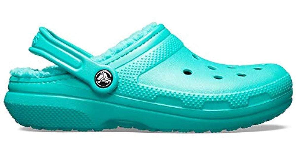 Crocs™ Classic Lined Clog Mule in Tropical Teal/Tropical Teal (Blue) - Lyst