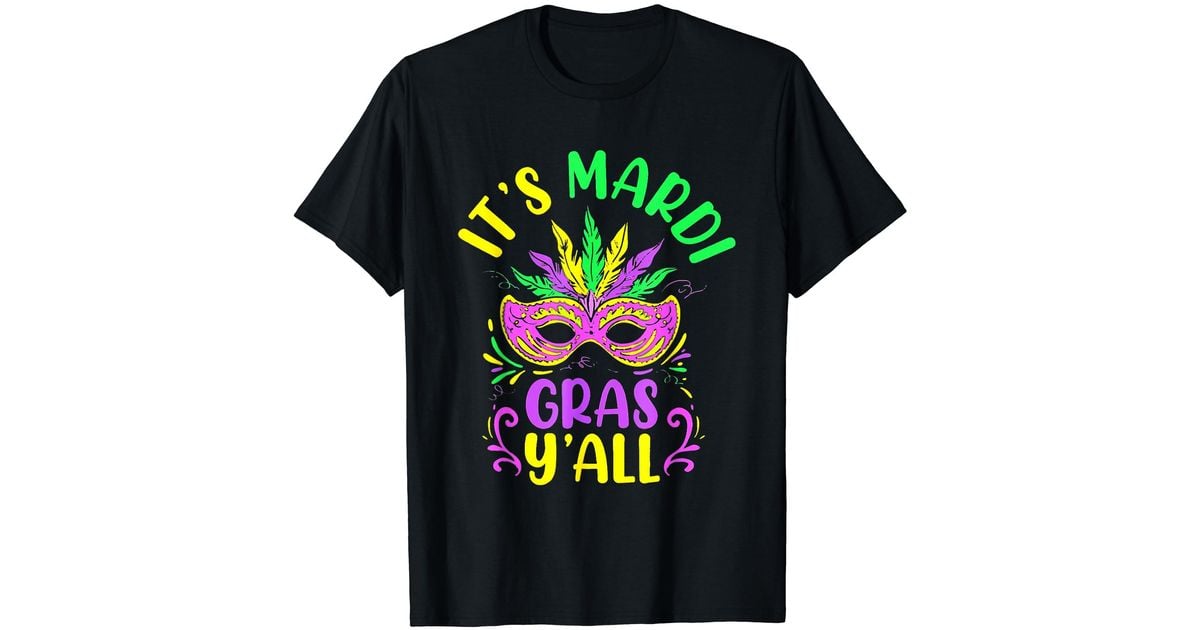 Caterpillar It's Mardi Gras Yall Funny New Orleans Parade T-shirt in ...