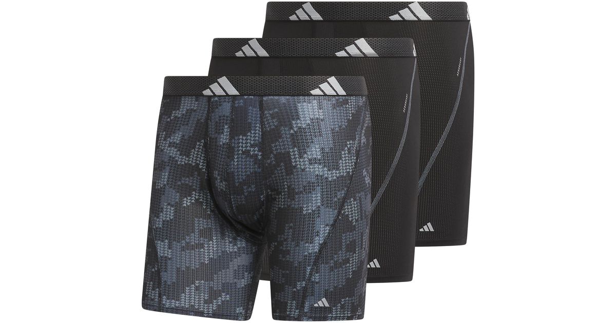 adidas Performance Mesh Boxer Brief Underwear in Black for Men | Lyst