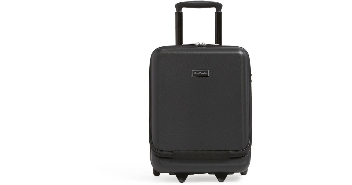 Vera Bradley Hardside Underseat Rolling Suitcase Luggage in Black Lyst
