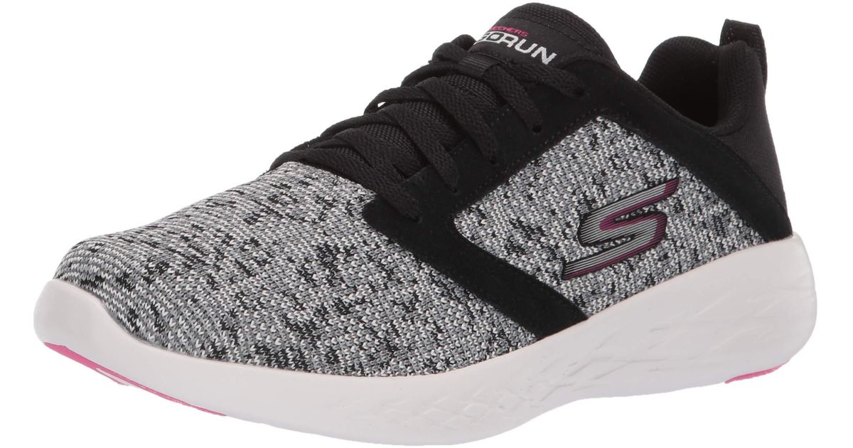 Skechers Rubber Go Run 600-15097 Sneaker in Black/White/Pink (Black) - Save  40% - Lyst