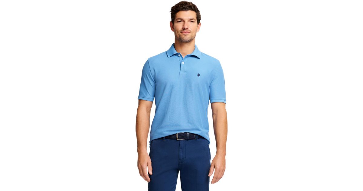 men's izod sportflex classic fit solid stretch performance polo