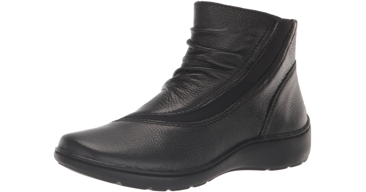 Clarks Cora Derby Ankle Boot in Black | Lyst