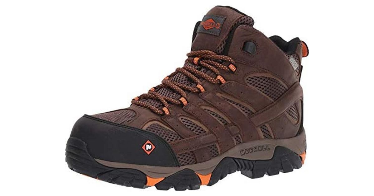 merrell work moab vertex mid waterproof composite toe