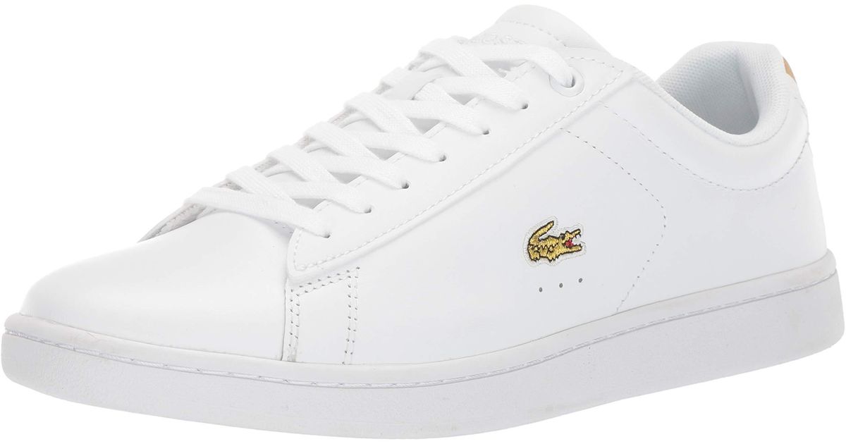 lacoste carnaby evo white gold