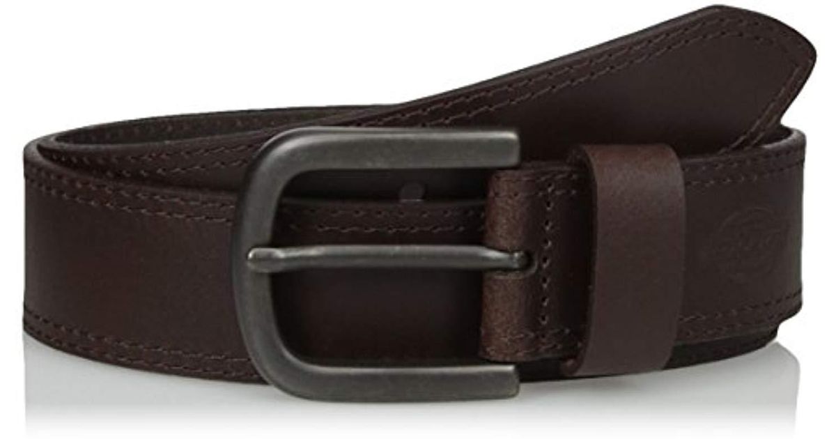 Dickies Leather Double Prong Belt in Brown for Men - Save 45% - Lyst