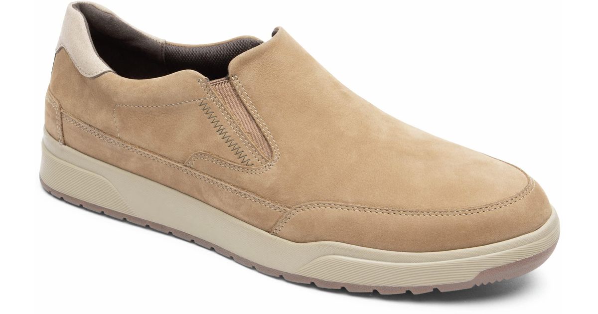 Rockport Leather Bronson Slip On Loafer in Natural for Men Lyst UK