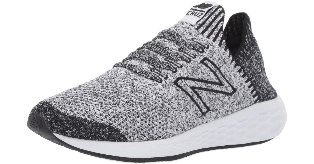 New Balance Fresh Foam Cruz Sockfit Running Shoes in Black/White (Black) -  Save 69% - Lyst