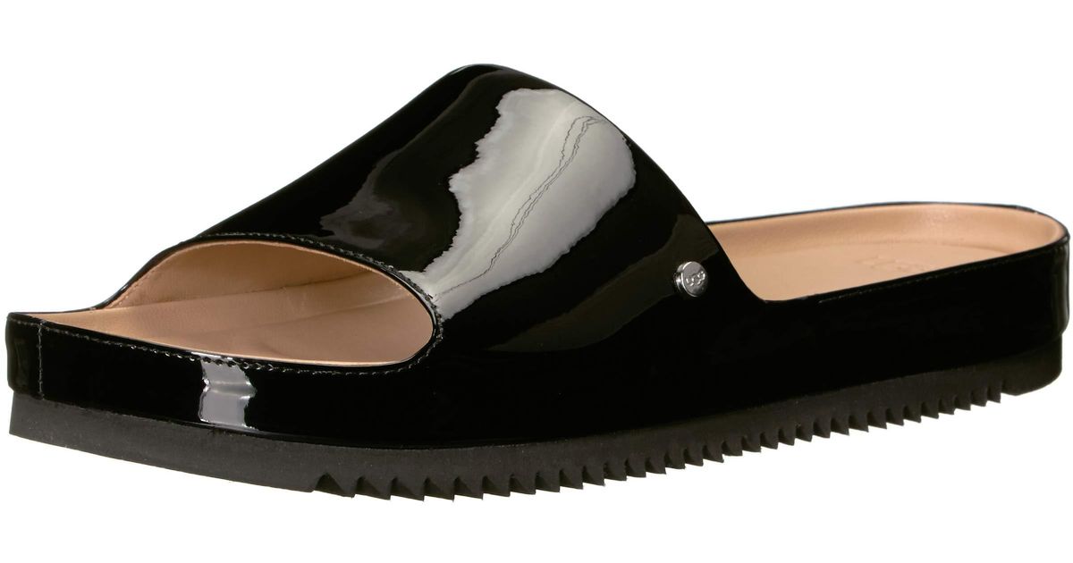 ugg black patent slides