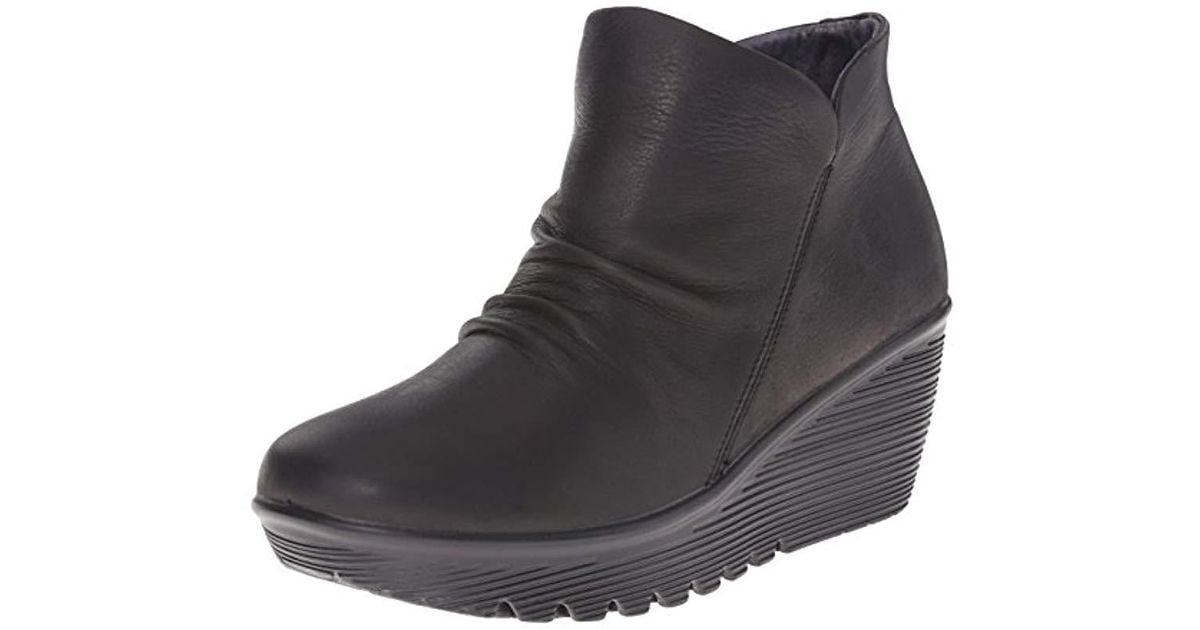 skechers parallel wedge bootie