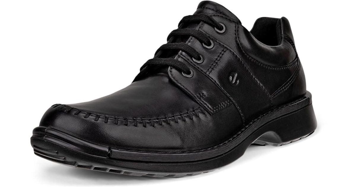 ecco-fusion-walker-moc-toe-oxford-in-black-for-men-lyst
