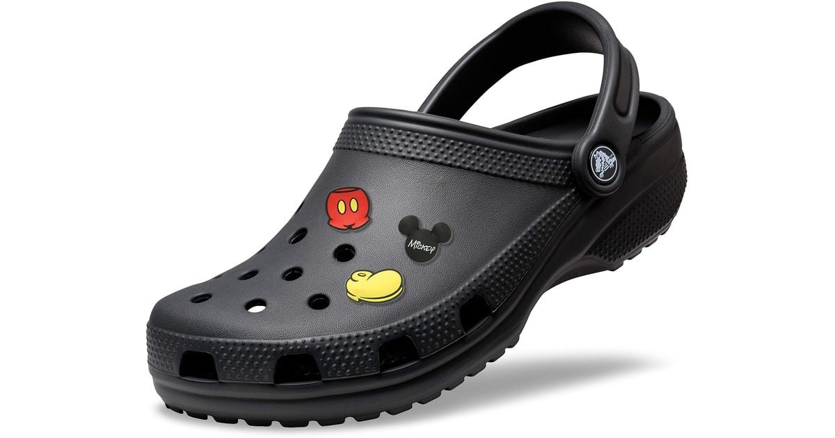 Crocs™ Adult Classic Clog W/jibbitz Charms 3packs in Black Lyst