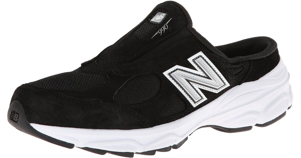 New Balance Made 990 V3 Slide Sneaker in Black | Lyst