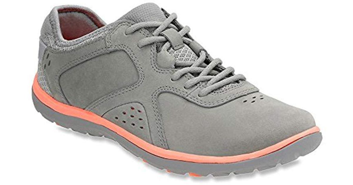 Clarks Aria Lace Walking Shoe in Grey 
