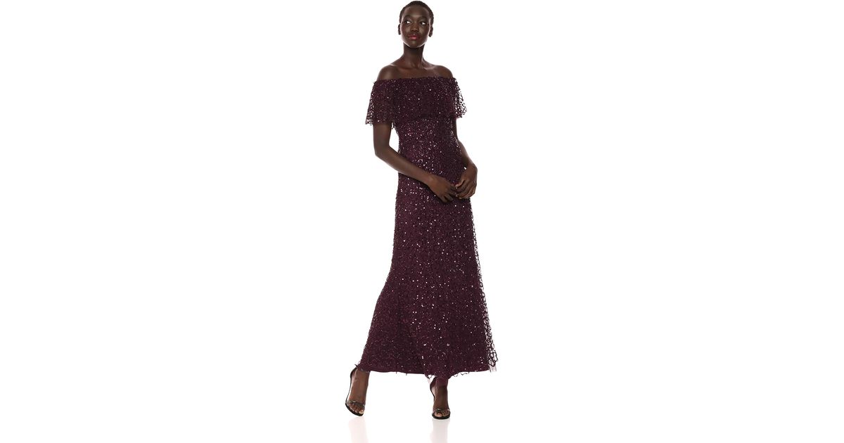 adrianna papell night plum