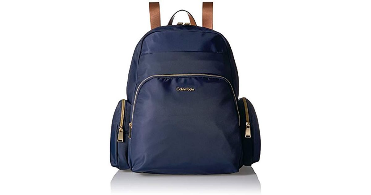 calvin klein backpack navy blue