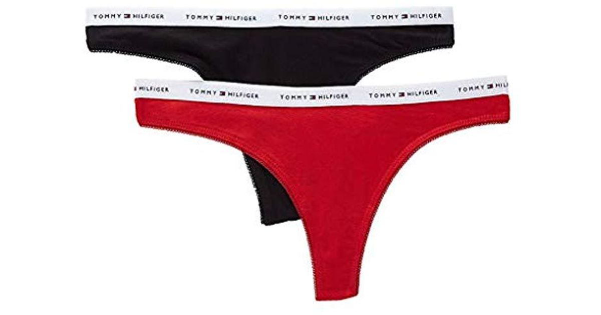 red tommy hilfiger thong