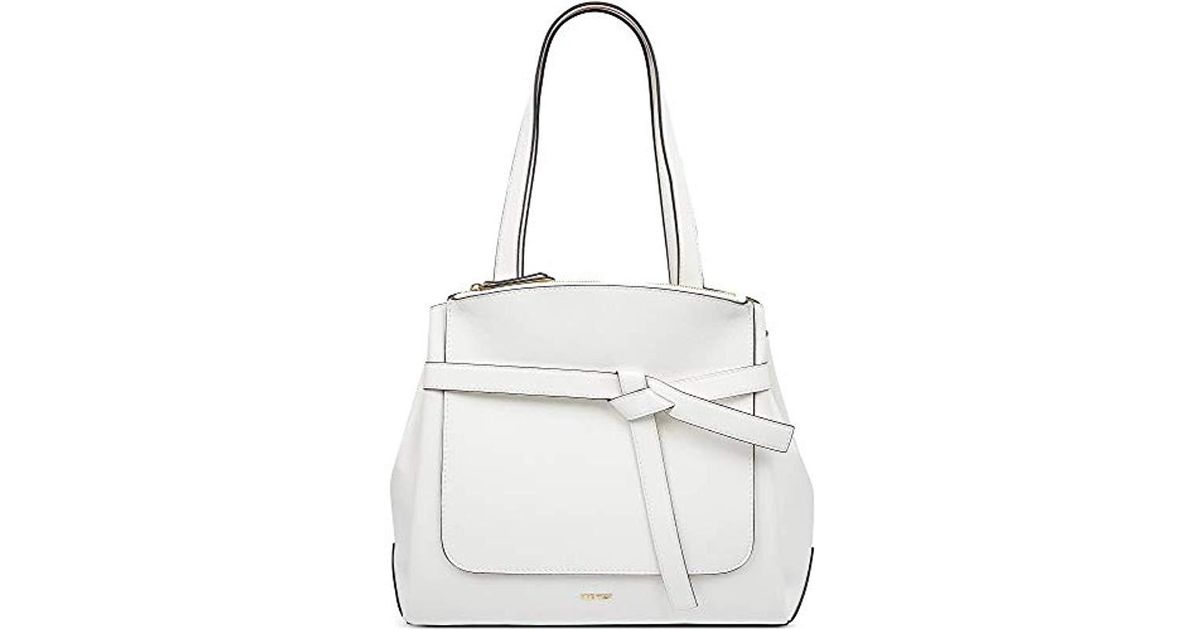 nine west white crossbody purse