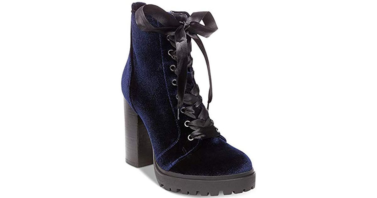 steve madden blue velvet boots