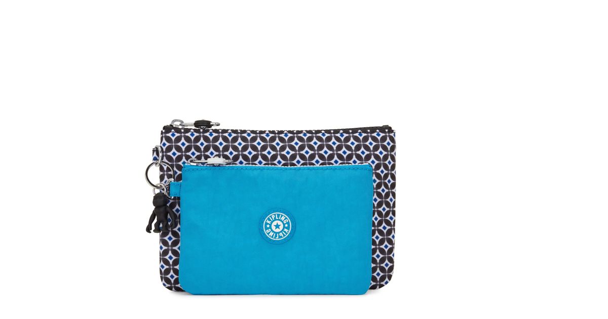 Kipling Pouch Duo Pouch Blackish Tile Medium in Blue Lyst