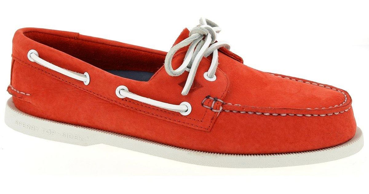 Sperry Original Washable Boat Shoe in Red Men | Lyst