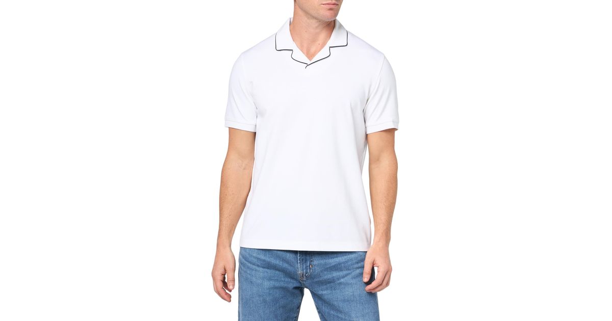 Ryder Quarter Zip Polo Relay Jersey White - Theory Men main image 1