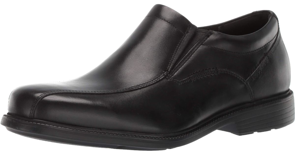 Rockport Leather Charlesroad Slip On Oxford in Black ec (Black) for Men ...