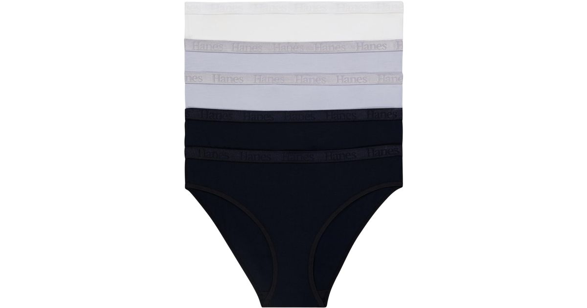 Hanes Originals Girls' SuperSoft Hipster Underwear, 5 Pack