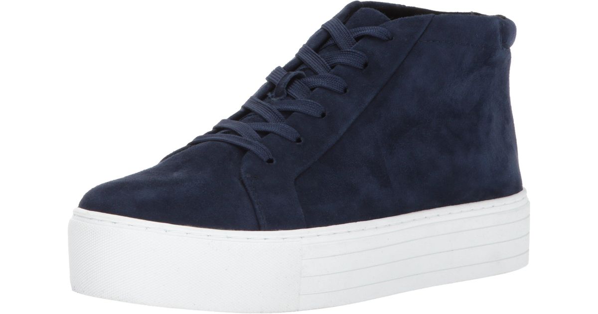 navy high top sneakers