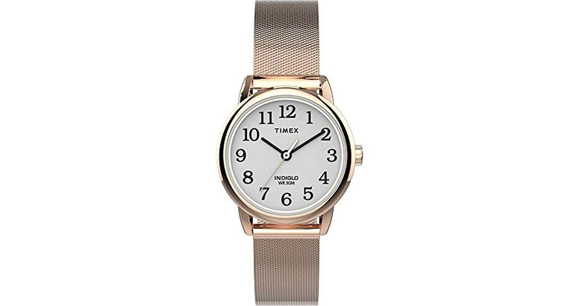 timex easy reader gold