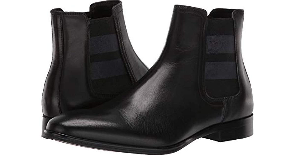 aldo black leather chelsea boots