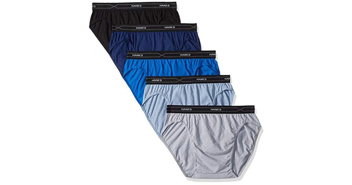 Bottoms Mens 6-Pack X-Temp Mid Rise Briefs Hanes Red Label Underwear
