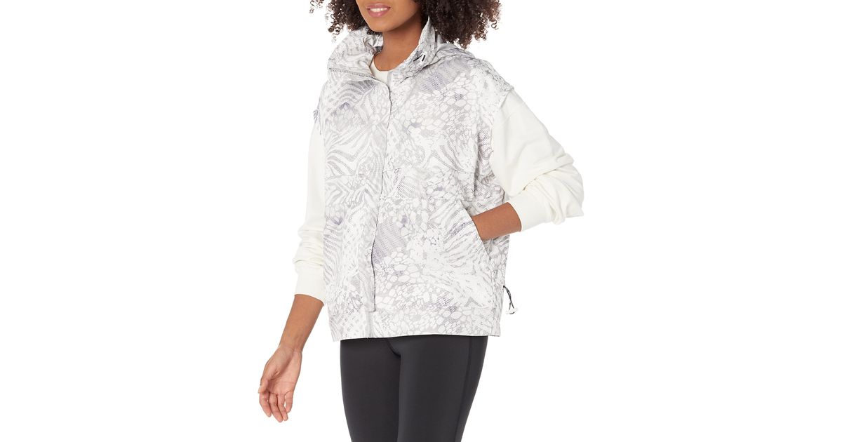 Guess Brooklyn Full Zip Hooded Vest in White Lyst