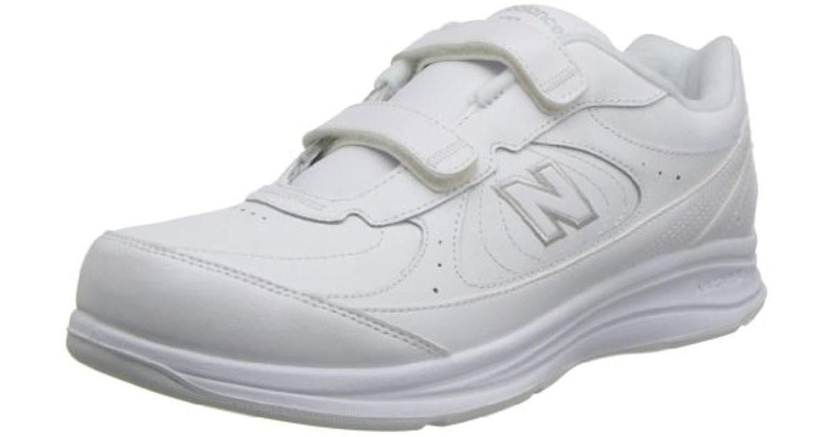 New Balance 577 V1 Hook And Loop Walking Shoe in White for Men - Lyst