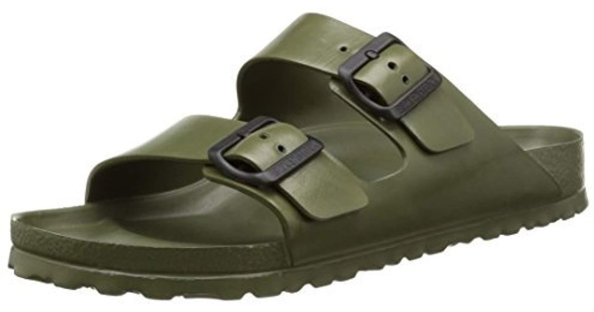 Birkenstock Leather Arizona Eva Sandals in Olive (Green) - Lyst