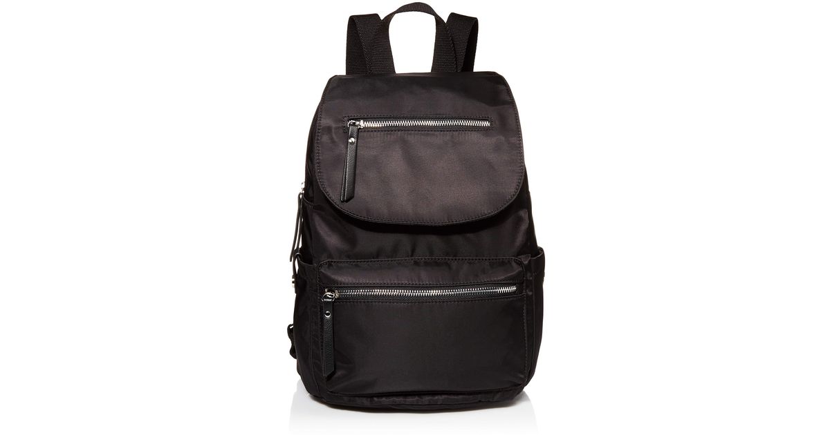 Madden Girl Mg Nylon Flap Backpack in Black | Lyst