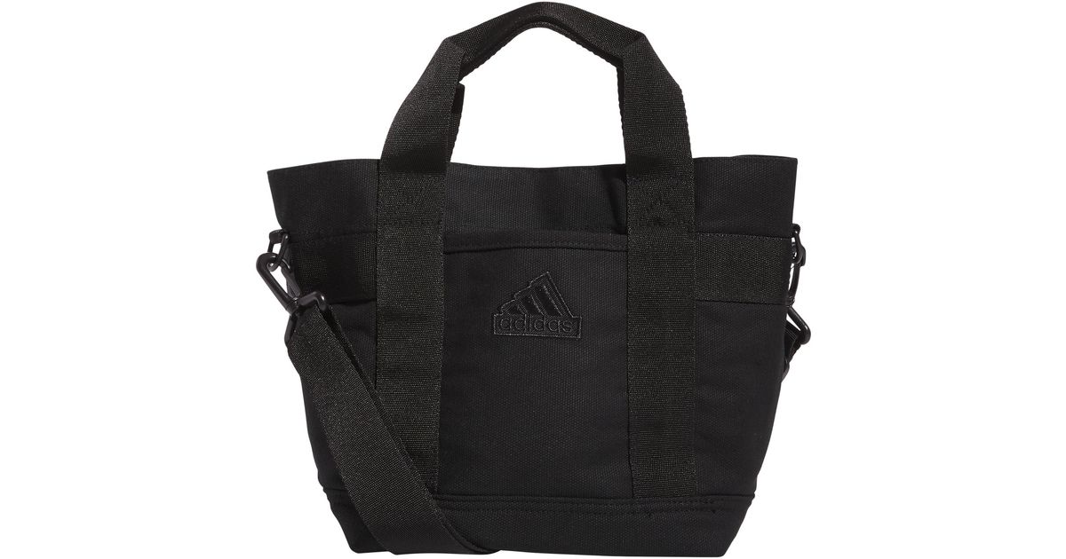 adidas Canvas Mini Tote in Black Lyst