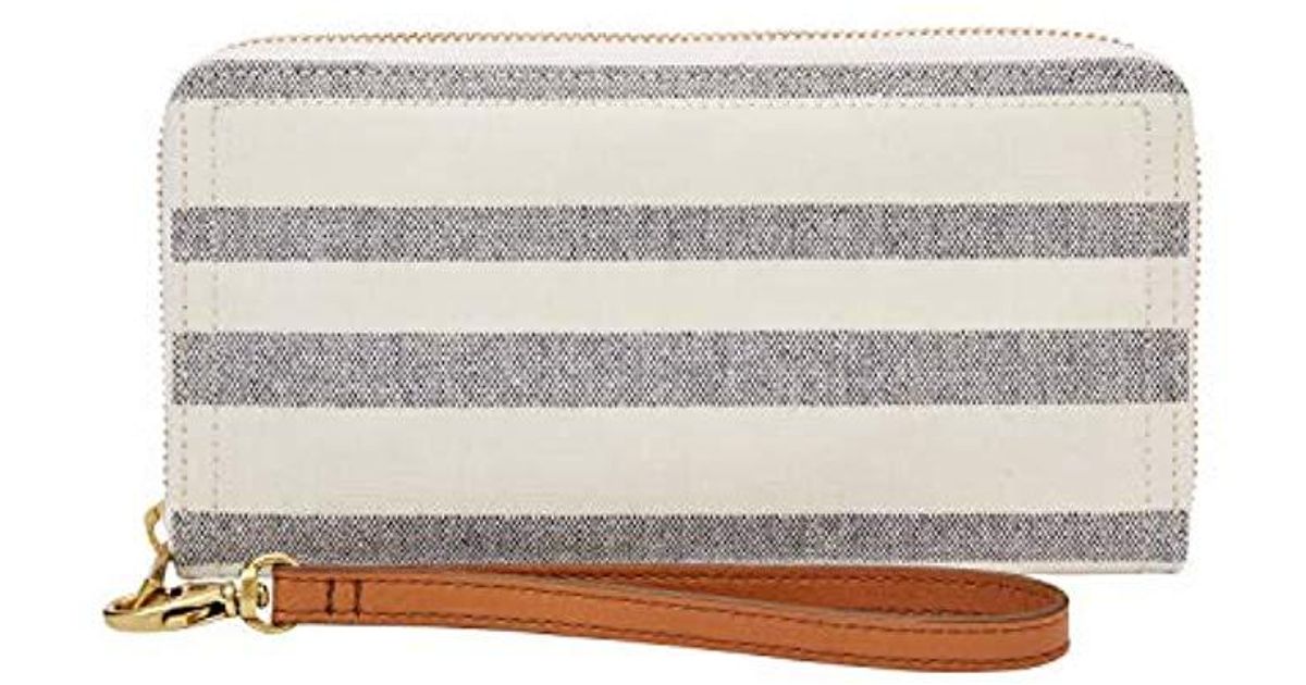 logan rfid zip around clutch