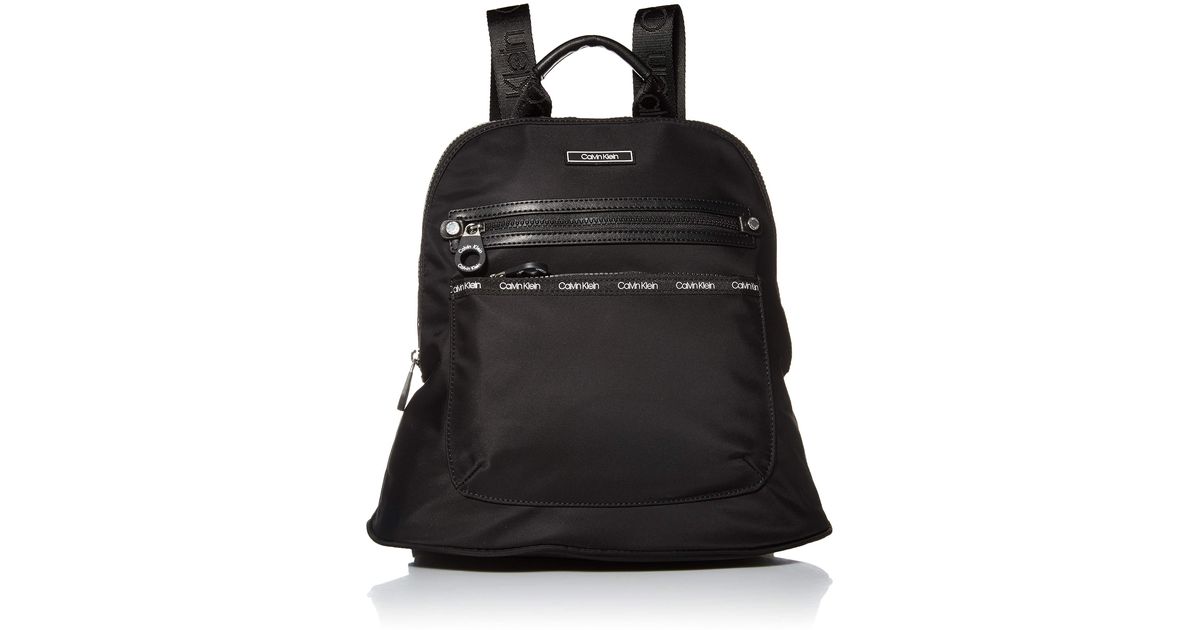 Calvin Klein Synthetic Nylon Organizational Backpack in Black